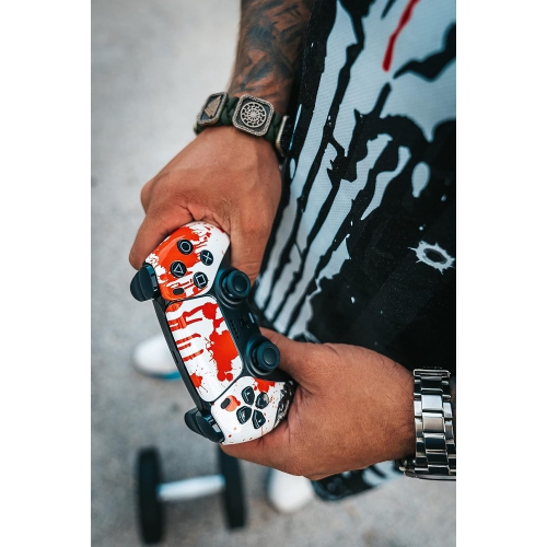 Manette sans fil à un-en-un Custom Pro de zombie compatible avec le design unique exclusif PS5