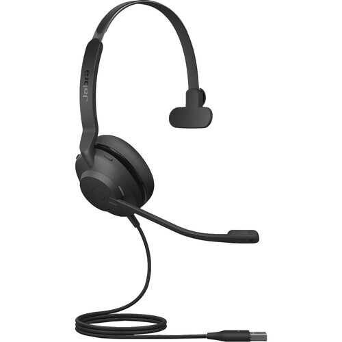 Jabra Evolve2 30 SE On-Ear Sound Isolating USB-A Mono Headset with Mic - Black
