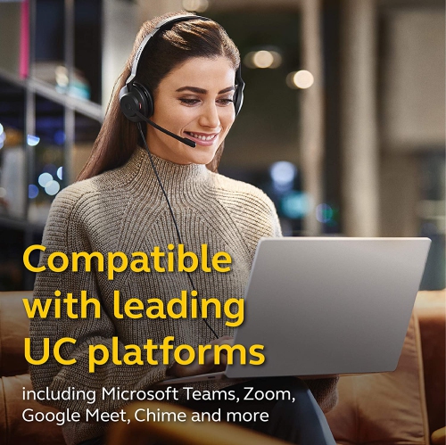 Jabra Evolve2 30 SE On-Ear Sound Isolating USB-A Mono Headset with Mic - Black