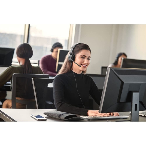 Jabra Evolve2 30 SE On-Ear Sound Isolating USB-A Mono Headset with Mic - Black