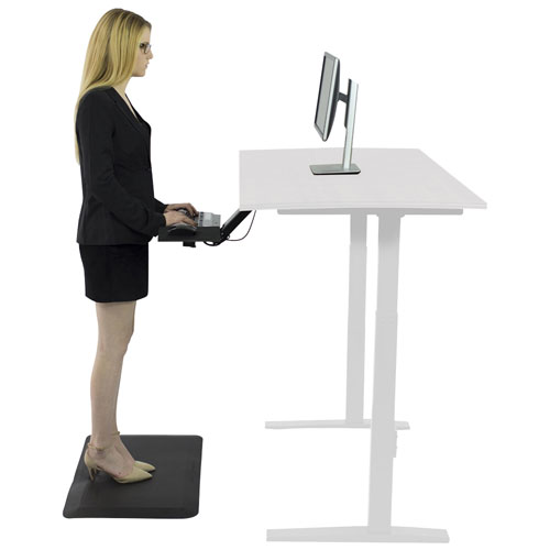 Uncaged Ergonomics Rise Up 60" Electric Height Adjustable Sit-Stand Desk - White