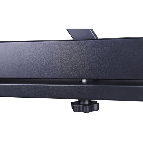 Bureau ergonomique à hauteur ajustable et portatif de 40 po de largeur de Rocelco avec plateau pour clavier - Noir