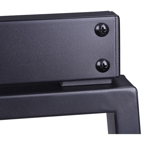 Bureau ergonomique à hauteur ajustable et portatif de 40 po de largeur de Rocelco avec plateau pour clavier - Noir