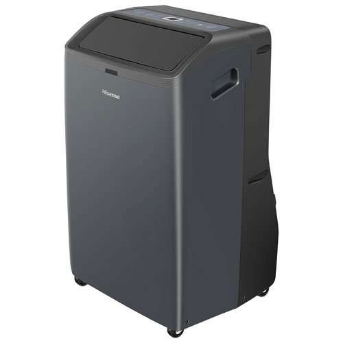 Climatiseur intelligent 3-en-1 portatif avec Wi-Fi de Hisense - 12 300 BTU - Gris anthracite