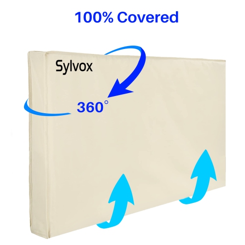 Sylvox 75" Outdoor TV Cover, Flat Screen Protector Television, Weatherproof Dustproof Protector