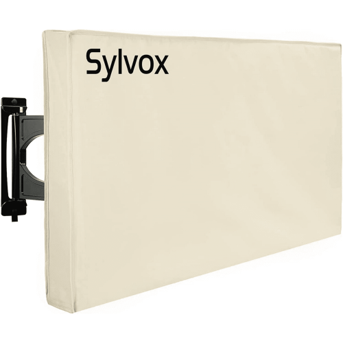 Sylvox 50"-55" Outdoor TV Cover, Flat Screen Protector Television, Weatherproof Dustproof Protector