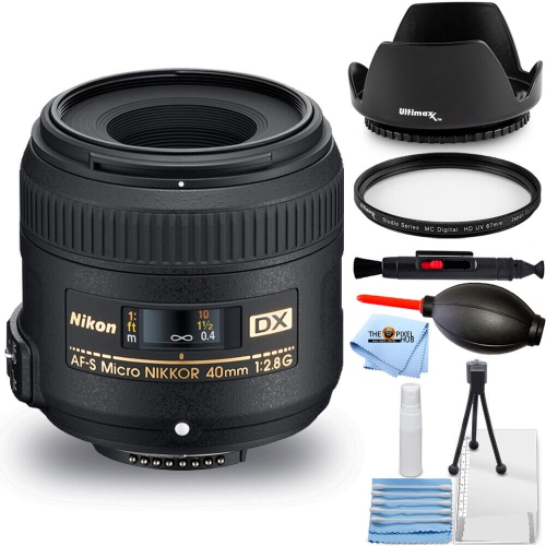 Nikon AF-S DX Micro-NIKKOR 40mm f/2.8G Lens (Black) 2200 - 15PC