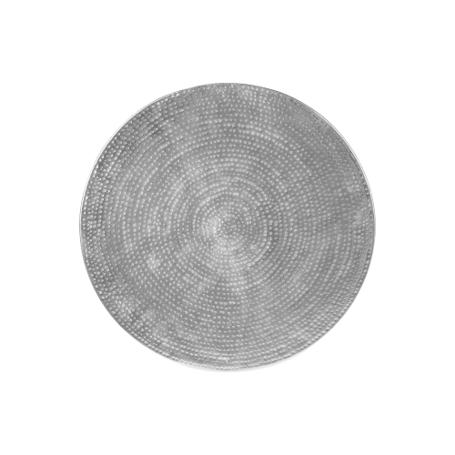 Monarch Specialties I 3925 - Accent Table, Drum, Side, End, Nightstand, Lamp, Living Room, Bedroom, Chrome Metal, Contemporary, Modern