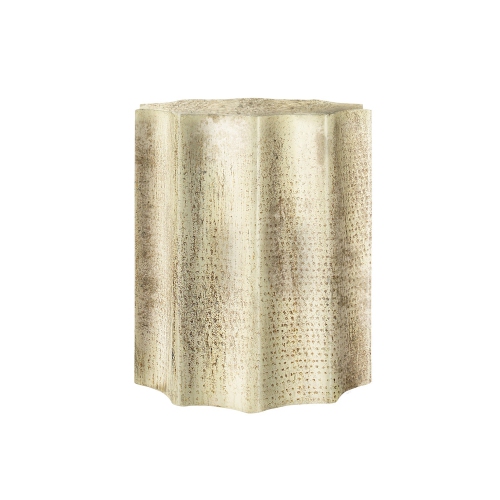 Monarch Specialties I 3902 - Accent Table, Drum, Side, End, Nightstand, Lamp, Living Room, Bedroom, Gold Metal, Contemporary, Modern