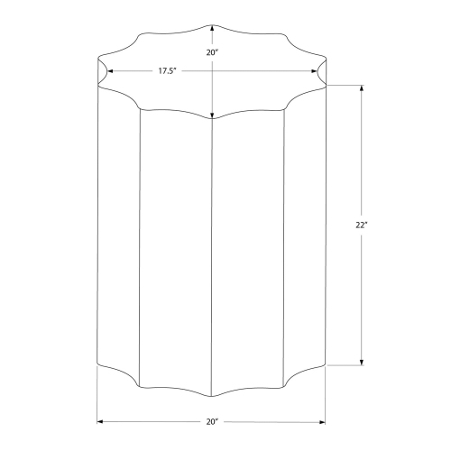 Monarch Specialties I 3902 - Accent Table, Drum, Side, End, Nightstand, Lamp, Living Room, Bedroom, Gold Metal, Contemporary, Modern