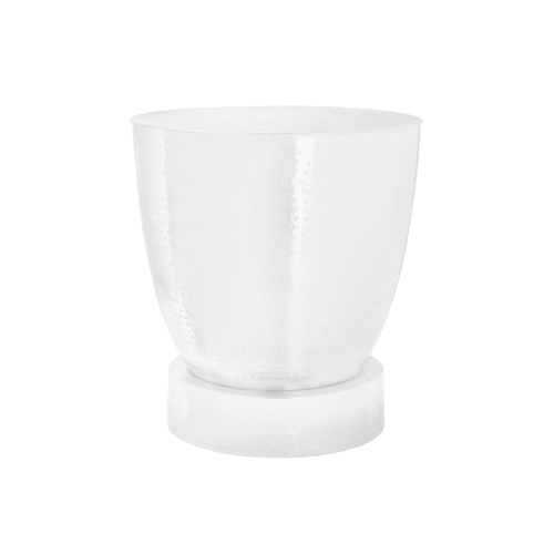 Monarch Specialties I 3921 - Accent Table, Drum, Side, End, Nightstand, Lamp, Living Room, Bedroom, White Metal, Contemporary, Modern