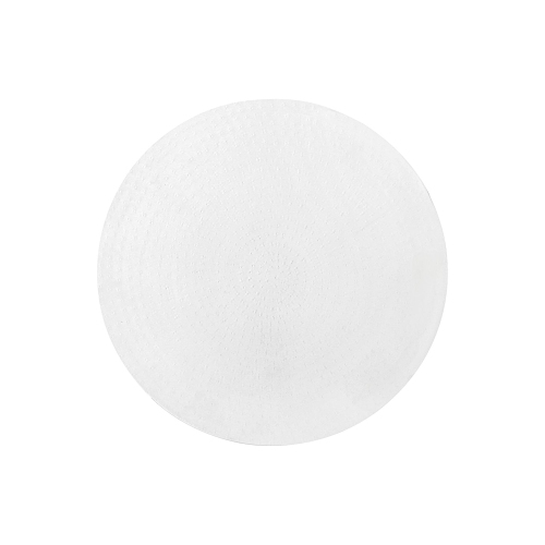 Monarch Specialties I 3921 - Accent Table, Drum, Side, End, Nightstand, Lamp, Living Room, Bedroom, White Metal, Contemporary, Modern