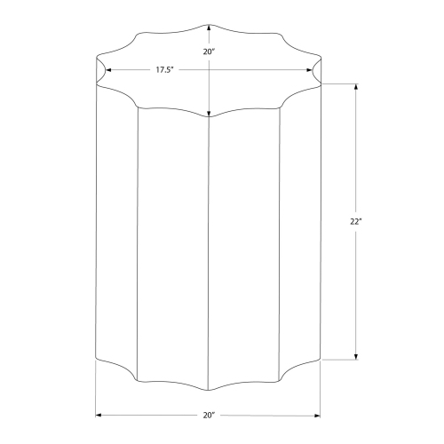 Monarch Specialties I 3901 - Accent Table, Drum, Side, End, Nightstand, Lamp, Living Room, Bedroom, Copper Metal, Contemporary, Modern