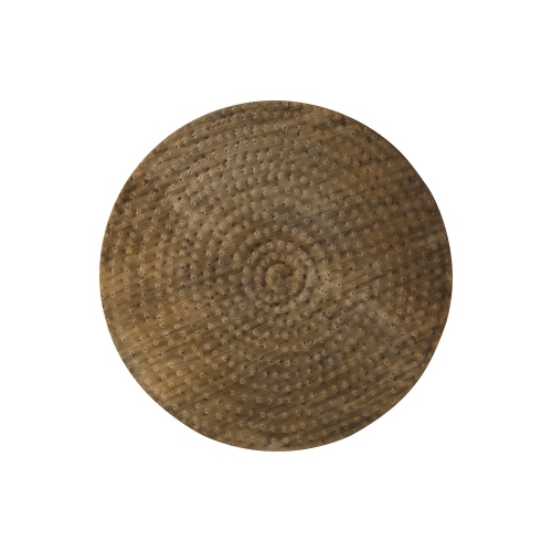 Monarch Specialties I 3915 - Accent Table, Drum, Side, End, Nightstand, Lamp, Living Room, Bedroom, Copper Metal, Contemporary, Modern