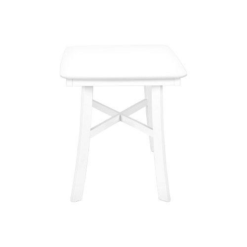 Monarch Specialties I 1323 - Dining Table, 48" Rectangular, Small, Kitchen, Dining Room, White Veneer, Wood Legs, Transitional