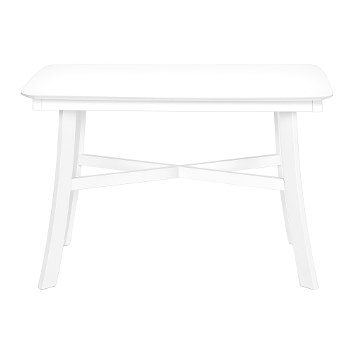 Monarch Specialties I 1323 - Dining Table, 48" Rectangular, Small, Kitchen, Dining Room, White Veneer, Wood Legs, Transitional