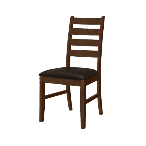 Monarch Specialties I 1372 - Dining Chair, 37" Height, Set Of 2, Dining Room, Kitchen, Side, Upholstered, Brown Solid Wood, Brown Leather Look,