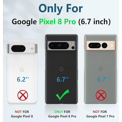 Étui-portefeuille magnétique XCRS, pochette en cuir de polyuréthane avec fente pour carte et support pour Google Pixel 8 Pro 2023