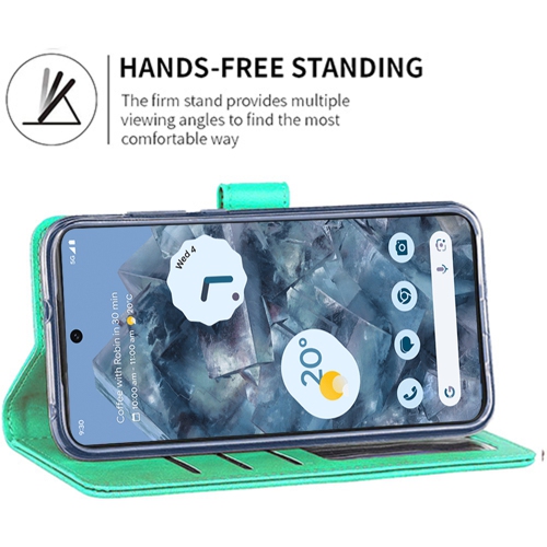 XCRS Folio Magnetic Wallet Cover, PU Leather Pouch with Card Slot and Stand Case for Google Pixel 8 2023