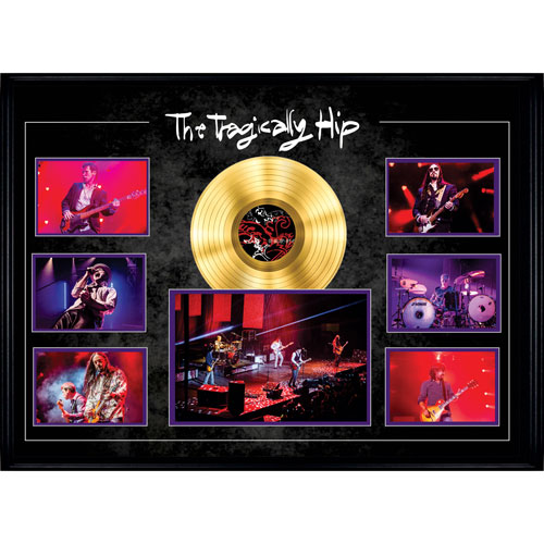 Frameworth The Tragically Hip: Concert Collage with Gold LP Framed Canvas