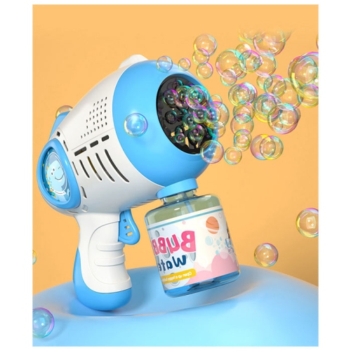 Tradeopia Handheld Bubble Maker, Dinosaur Blue - Battery Operated - Fun Outdoor Toy for Kids