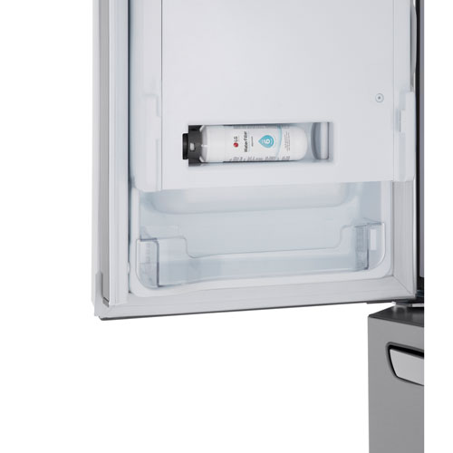 Réfrigérateur à deux portes à profondeur de comptoir MAX Smart Mirror InstaView 36 po 26 pi³ de LG - Acier inoxydable - Exclusivité BBY