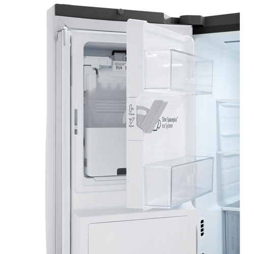 Réfrigérateur à deux portes à profondeur de comptoir MAX Smart Mirror InstaView 36 po 26 pi³ de LG - Acier inoxydable - Exclusivité BBY