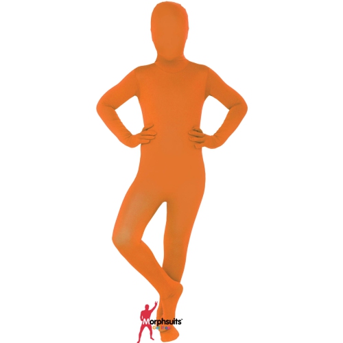 Morphsuits Original Solid Orange Kids Halloween Costume - Small