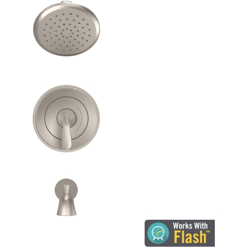Nécessaire d'encastrement pour baignoire et douche à flux TU186502,002 American Standard avec cartouche, chrome poli