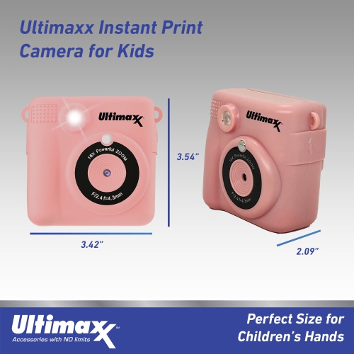 Appareil photo instantané d'Ultimaxx pour enfants adolescents de 8