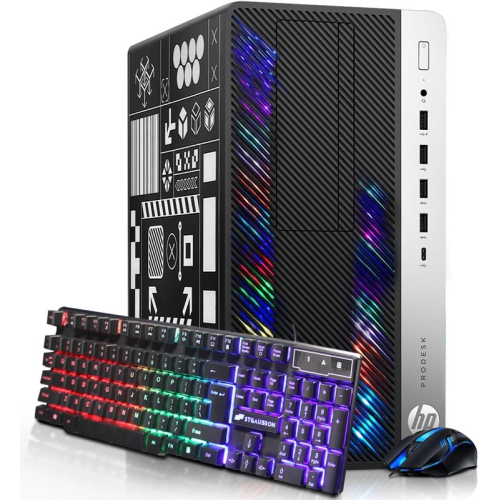 HP RGB Gaming Desktop Computer, Intel Quad Core I5-6500 up to 3.6