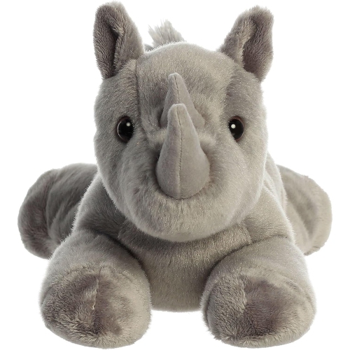 Aurora Adorable Flopsie Rodney Rhino Stuffed Animal - Gray 12 Inches