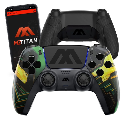 MODDEDZONE  Ragnarok Extreme Smart Modded Controller, Anti Recoil 2 Remap Buttons, Interchangeable Thumbsticks, Hair Triggers, Tactical Buttons