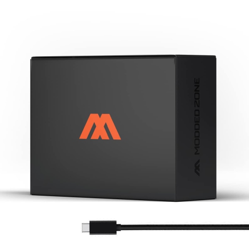 Orange Extreme ModdedZone Smart Modded Controller, Anti Recoil 2 Remap Buttons, Interchangeable Thumbsticks, Hair Triggers, Tactical Buttons