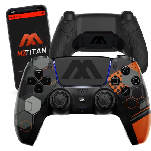 MODDEDZONE  Mz Extreme Smart Modded Controller, Anti Recoil 2 Remap Buttons, Interchangeable Thumbsticks, Hair Triggers, Tactical Buttons Compatible