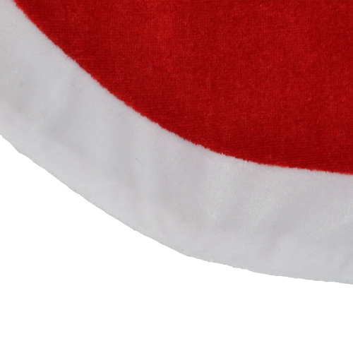 18" Red and White Traditional Mini Christmas Tree Skirt
