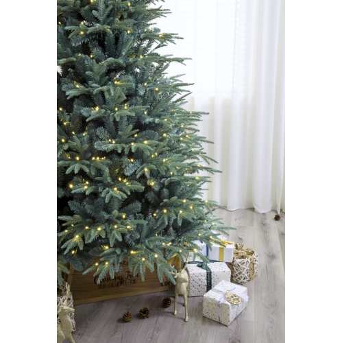 Holiday Stuff 6' Colorado ICY-Blue Pine Christmas Tree Pre-lit with LED Lights