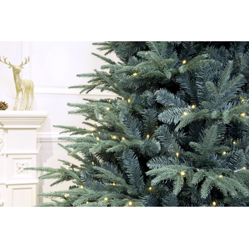 Holiday Stuff 7' Colorado ICY-Blue Pine Christmas Tree Pre-lit with LED Lights