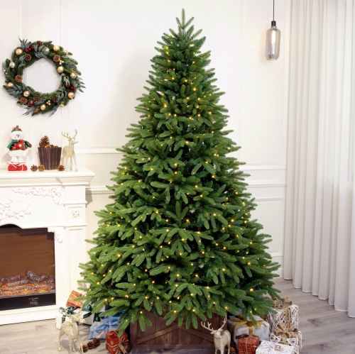 Holiday Stuff 6' Evergreen Valley Fraser Fir Christmas Tree prelit with LED lights