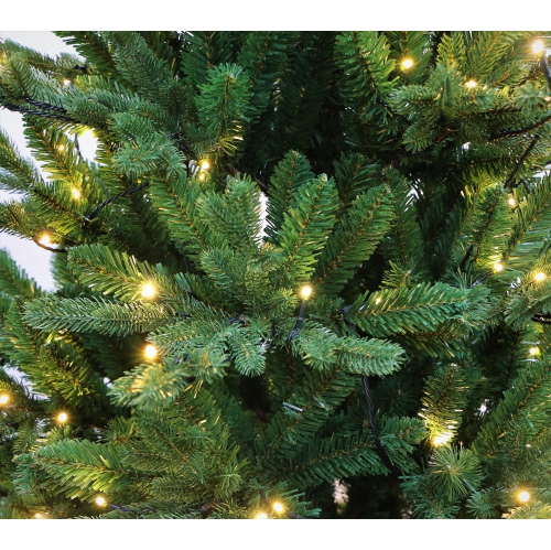 Arbre de Noël en pin vert forêt de 4 pi illuminé par des lumières à DEL à deux couleurs HOLIDAY STUFF