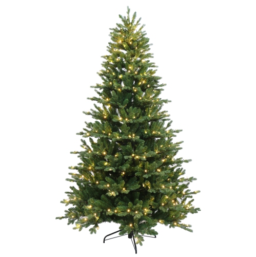 HOLIDAY STUFF  5' Forest Pine Christmas Tree Pre-Lit With Dual-Color Led Lights In Green