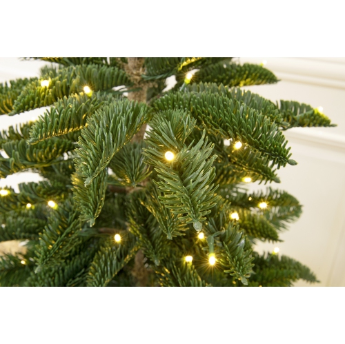 Holiday Stuff 4' Mountain Fraser Fir Artificial Potted Christmas Tree Prelit with LED lights