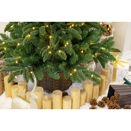 Holiday Stuff 4' Mountain Fraser Fir Artificial Potted Christmas Tree Prelit with LED lights