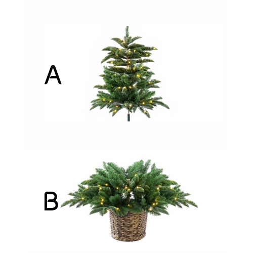 Holiday Stuff 4' Mountain Fraser Fir Artificial Potted Christmas Tree Prelit with LED lights