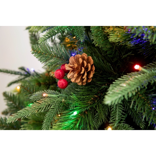 Holiday Stuff 6' True Nature Beauty Pine Christmas Tree Pre-lit with Dual LED Lights