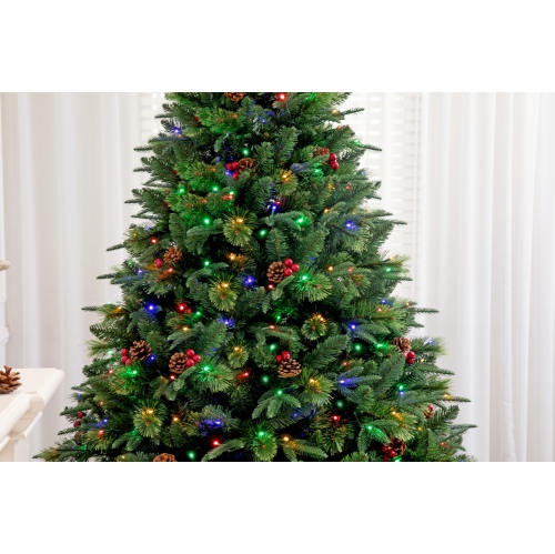 Holiday Stuff 7' True Nature Beauty Pine Christmas Tree Pre-lit with Dual LED Lights