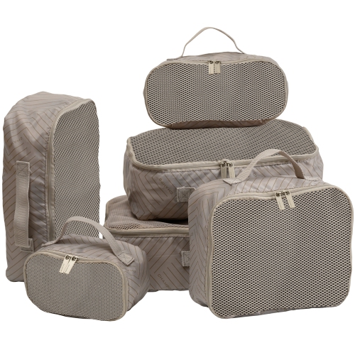 Pack of 5 pcs Multipurpose Nylon Mesh Cosmetic Bag Makeup Travel Cases  Pencil Case Travel Organizers 