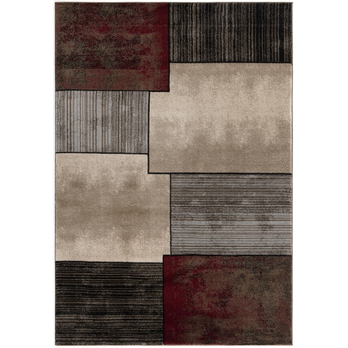 Rug Branch Montage Collection Modern Abstract Doormat Area Rug