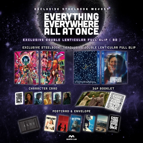 Everything Everywhere All At Once Steelbook [Blu-ray] [Double Lenticular Full Slip] Limited Edition