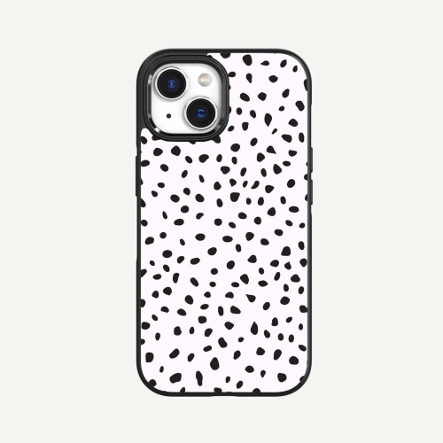 CASECO  Iphone 15 Case With Magsafe - Polka In White